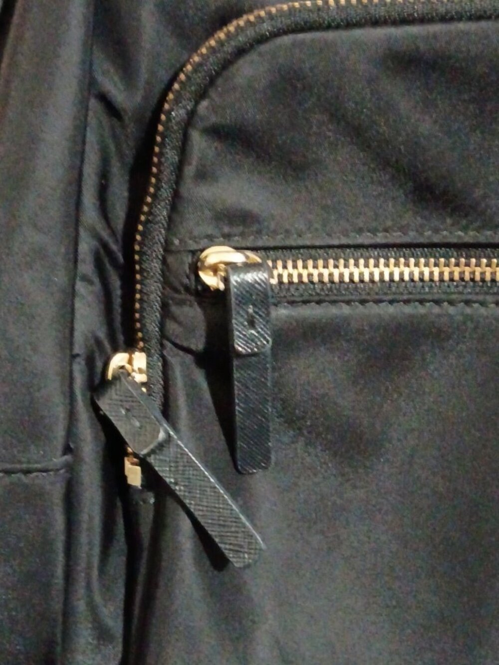 Kate Spade Large Nylon Water Resistant Backpack Work Bag—Black - Picture 3 of 14
